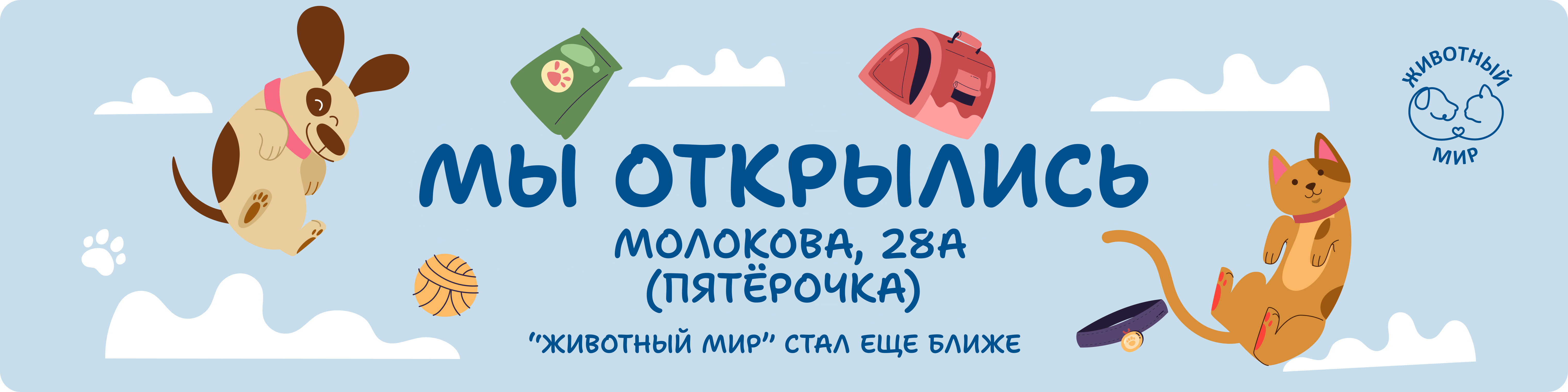 Открытие на Молокова 28А